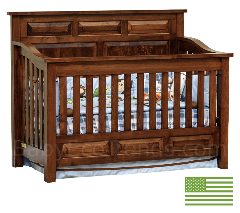Amish 4 in 1 Convertible Baby Crib - Peyton